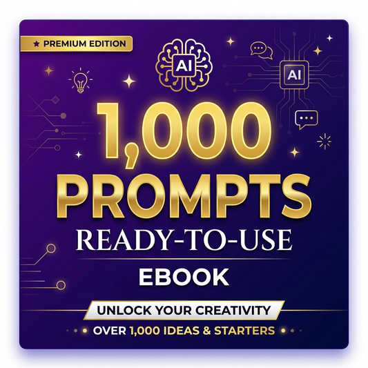 1,000 Ready-to-Use Prompts for Work, Business, Content Creation, Marketing & Everyday Life